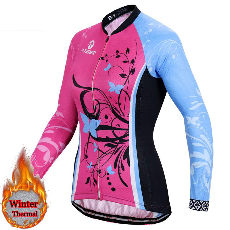Thermal Long Sleeve Cycling Jerseys - X-Tiger